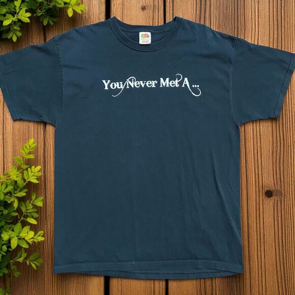 Fruit Of The Loom Kid Rock American Bad A** Vintage Tee Black White Mens Size XL - Picture 1 of 8